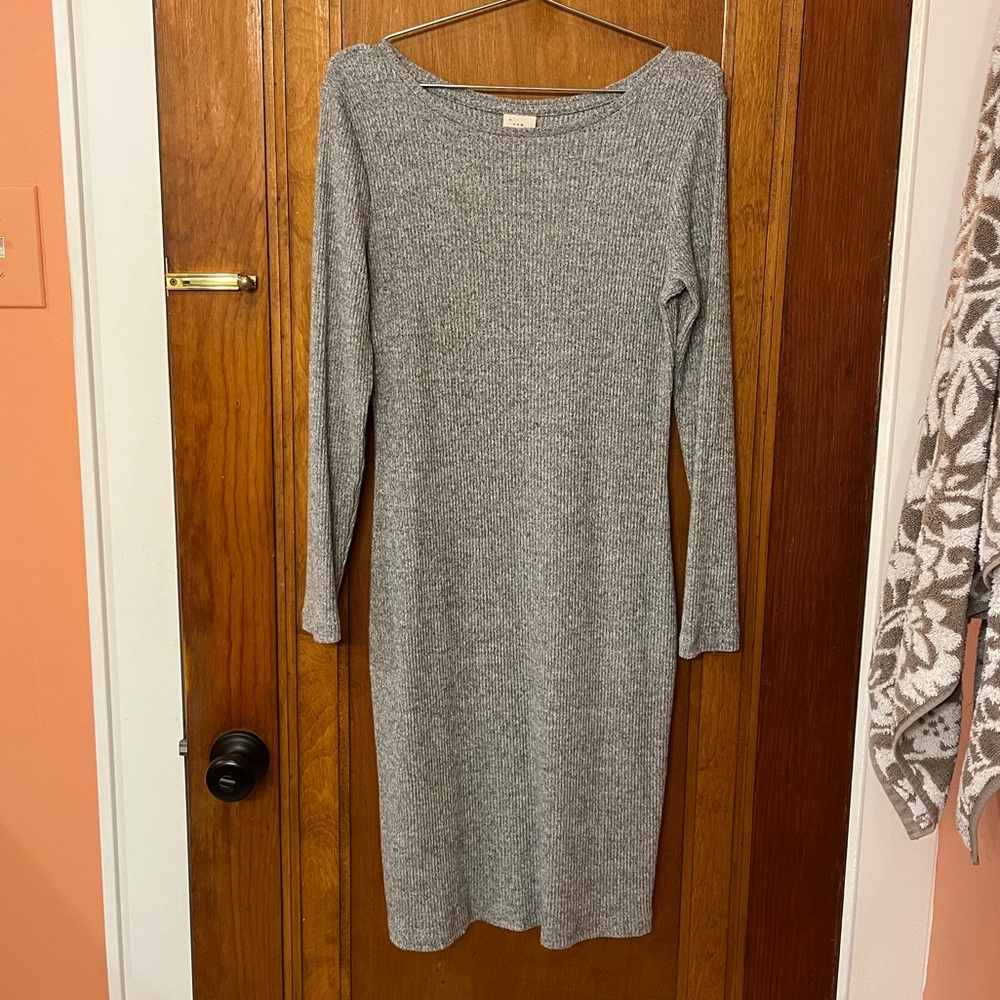 A New Day Ribbed Sleeve Dress